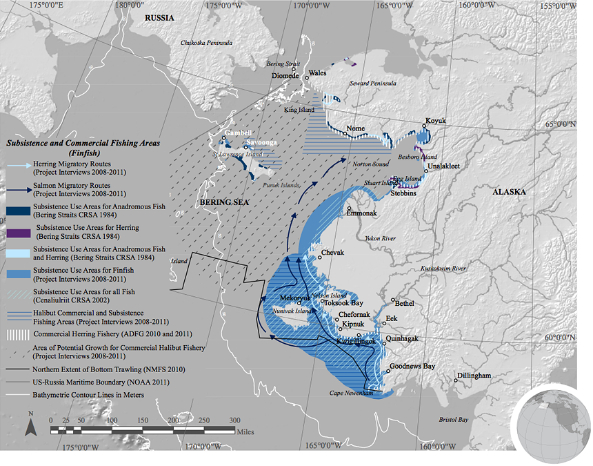 Finfish subsistence map