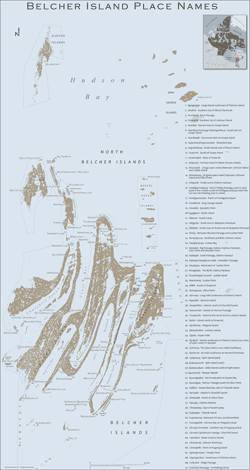 Belcher Islands map