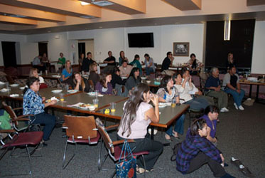 Members of the Inuit Delegation and the local American Indian Community gather at "An Evening with the Inuit" in Boulder, CO, October 4, 2010. Photo credit: Chris McNeave