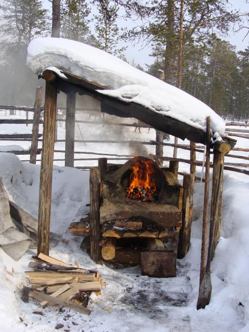 Heating oven for bread-making, A. M. Moldanov Family Settlement, Photo by T. A. Moldanova, used with permission.